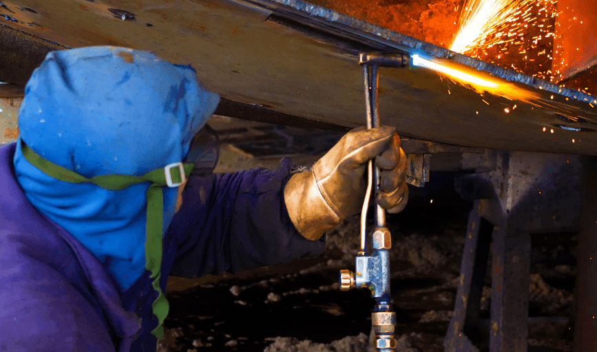 Heavy Equipment Steel Welding